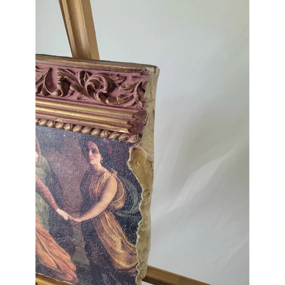 Fresco MasterPieces Janmot Rays of Sunlight Dancers Wall Art Fragment Pink Gold